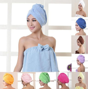 Quickly Dry Hair Hat Super Absorbent Soft Cute Hair Towel