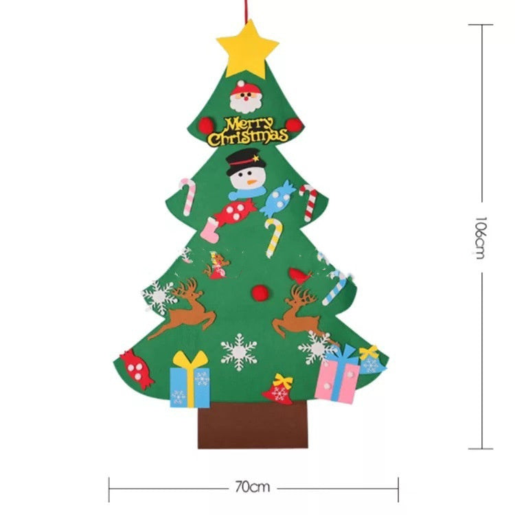 DIY Felt Christmas Tree Christmas Decoration