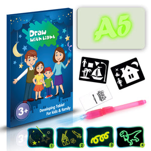 LCD Writing Drawing Pad Educational Drawing Toy with Light Effects Sketchpad