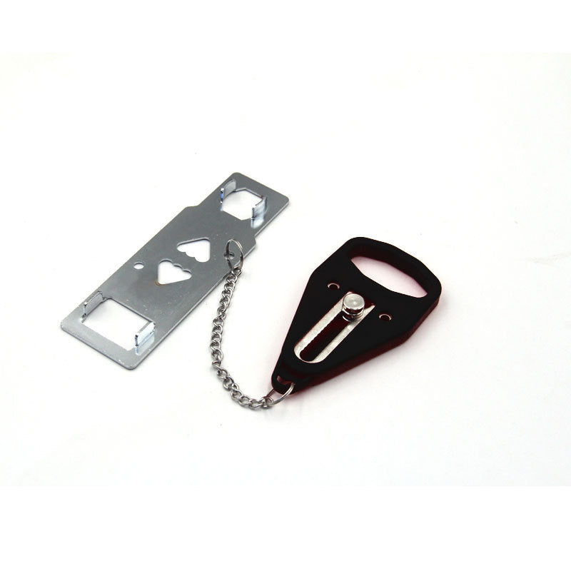 Portable safety door lock temporary door stop