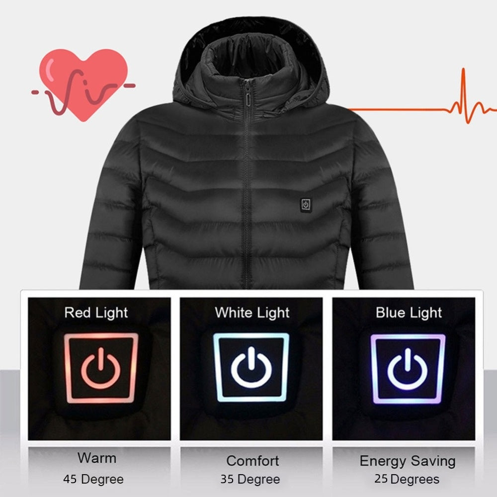 Heated USB Electric Jacket Coat