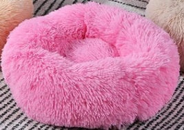 Dog/Cat Bed Donut Big Large Round Basket Plush Beds for Dogs/Cats