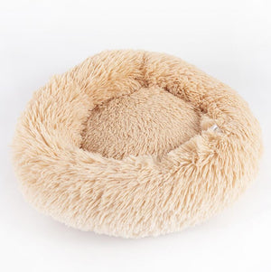 Dog/Cat Bed Donut Big Large Round Basket Plush Beds for Dogs/Cats