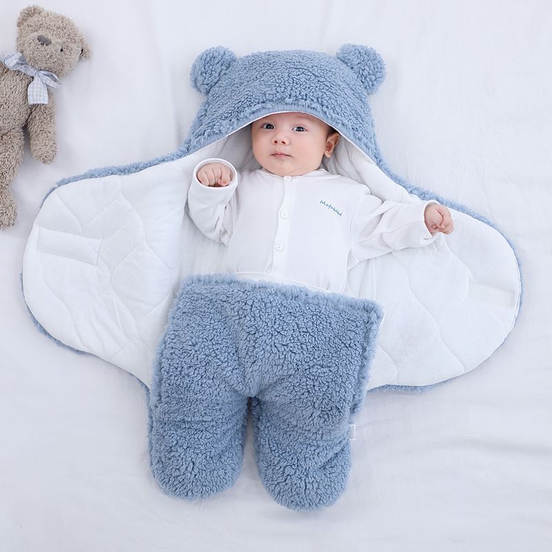 Thickened Anti-Shock Out Baby Hooded Romper