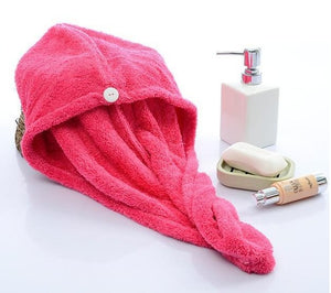 Quickly Dry Hair Hat Super Absorbent Soft Cute Hair Towel