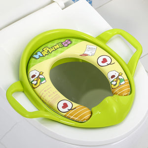 Children's toilet seat plus size cartoon soft baby toilet seat portable male and female baby toilet chair