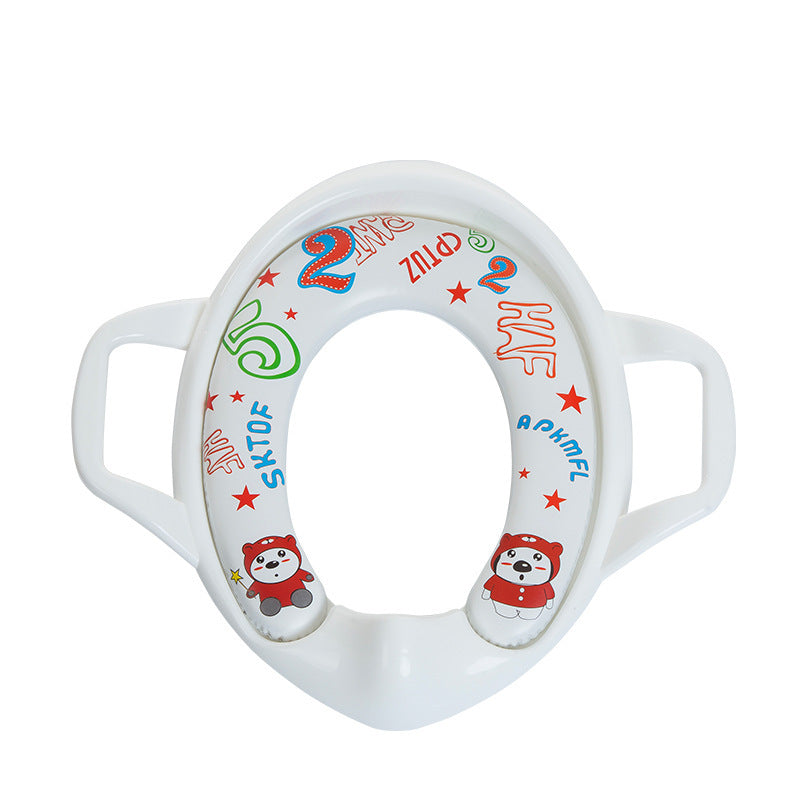 Children's toilet seat plus size cartoon soft baby toilet seat portable male and female baby toilet chair