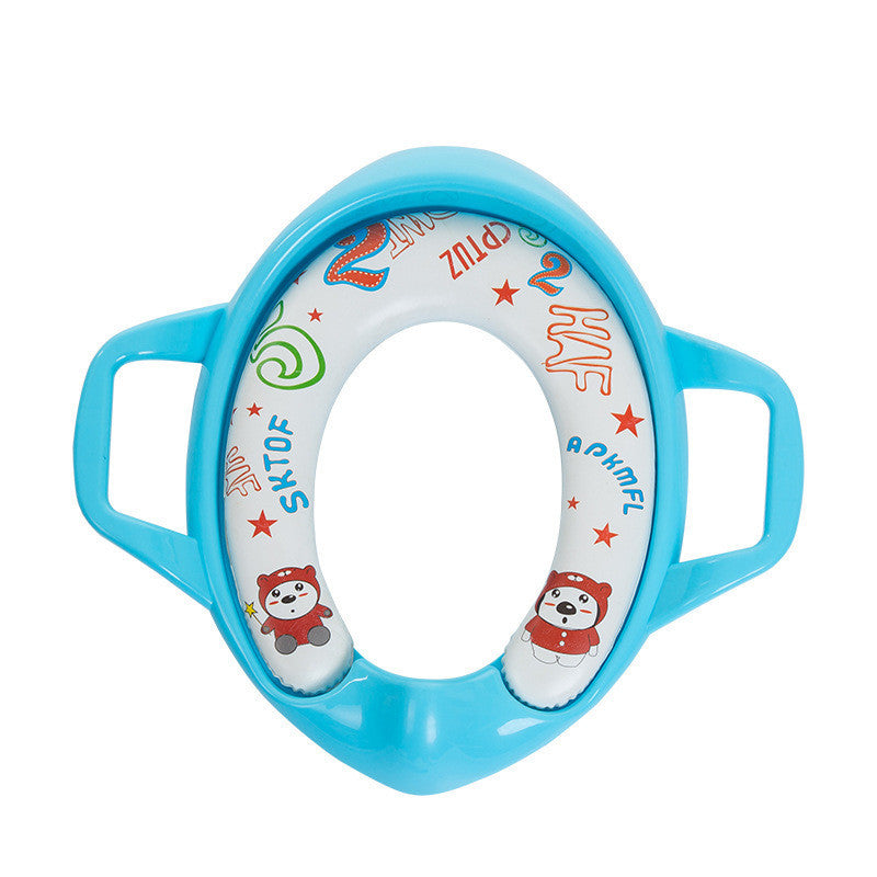 Children's toilet seat plus size cartoon soft baby toilet seat portable male and female baby toilet chair