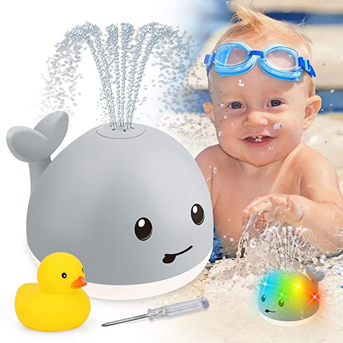 Baby Light Up Whale Automatic Sprinkler Bathtub Toy