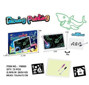 LCD Writing Drawing Pad Educational Drawing Toy with Light Effects Sketchpad