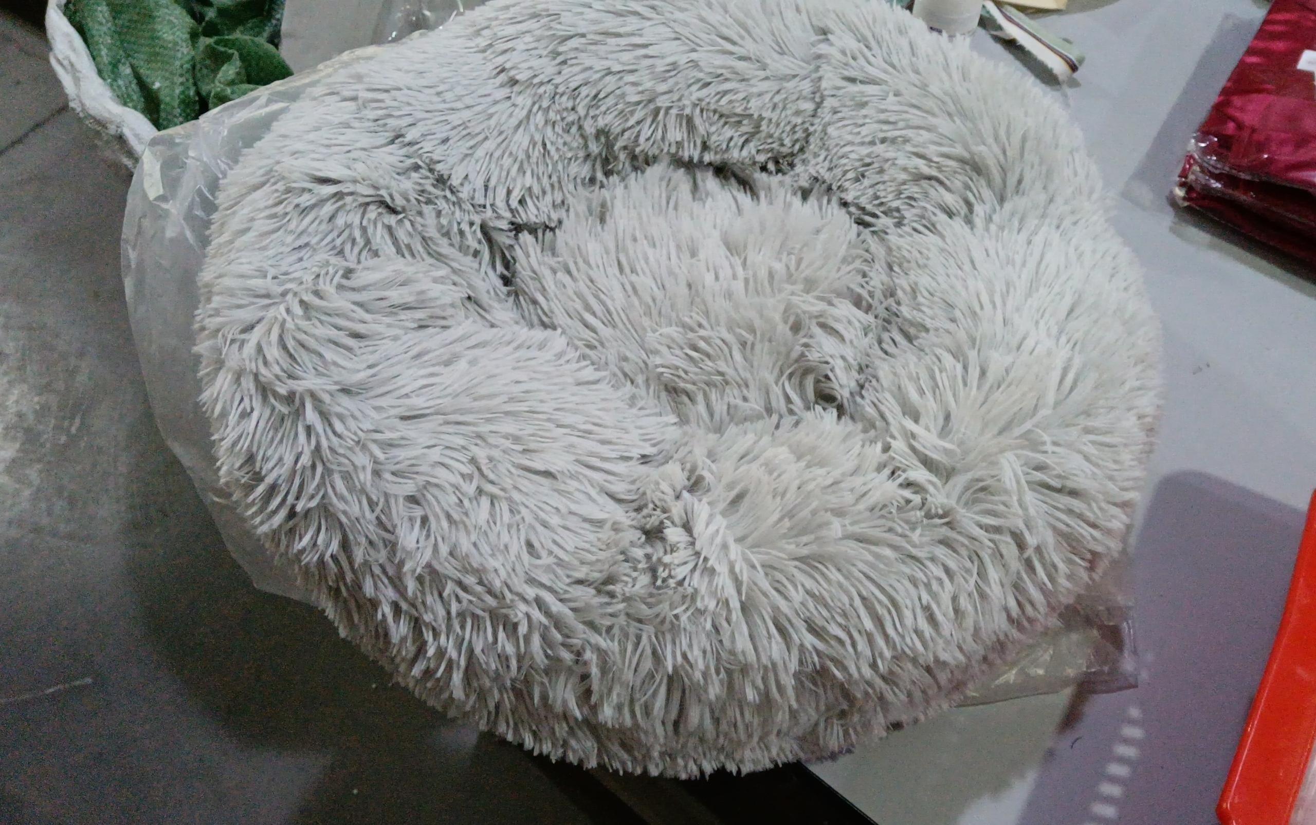 Dog/Cat Bed Donut Big Large Round Basket Plush Beds for Dogs/Cats