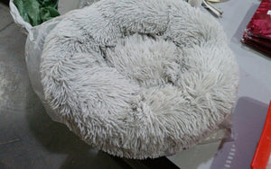 Dog/Cat Bed Donut Big Large Round Basket Plush Beds for Dogs/Cats