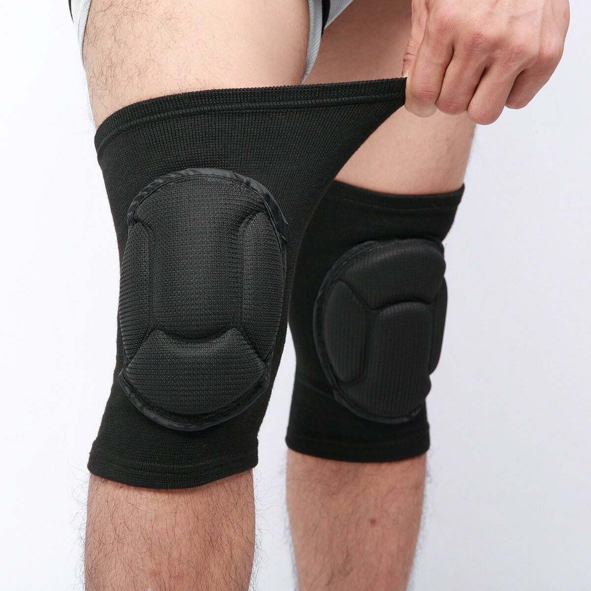 2 x Professional Knee Pads Leg Protector Men Elastic Knee Pads