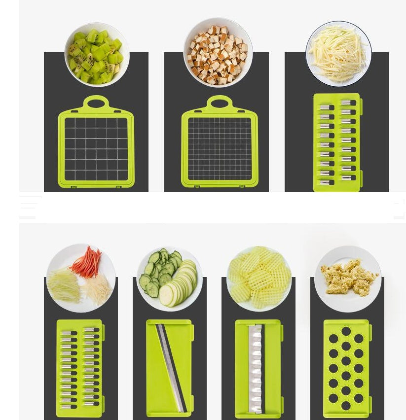 4/16 in 1 Multifunctional Vegetable Chopper Grate Food Vegetable Slicer Dicer Cut Kitchen Items