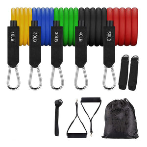 11pcs/Set Pull Rope, Portable Fitness Equipment, Ankle Strap, Chest Expander