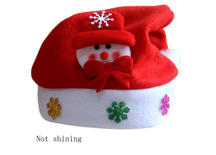 Christmas Hats New Year Santa Claus Snowman Elk Cap For Kindergarten