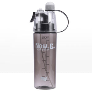 600ML Water Bottle With Straw Drink Spray Cup