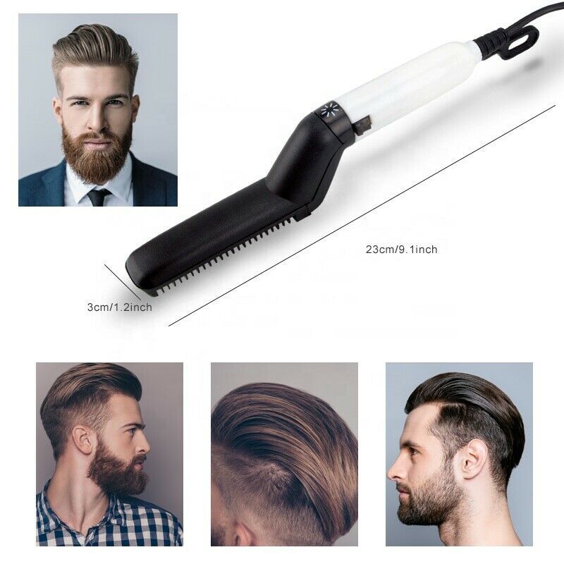 Men's Multi Functional Combing Fixed Fluffy Roll Straight Personal Care Electric Brush