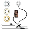 Universal Selfie Ring Light with Flexible Mobile Phone Holder