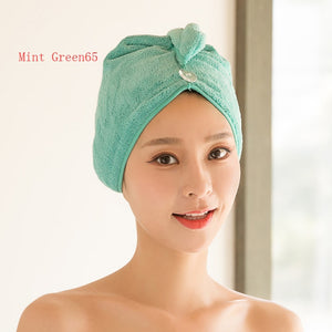 Quickly Dry Hair Hat Super Absorbent Soft Cute Hair Towel