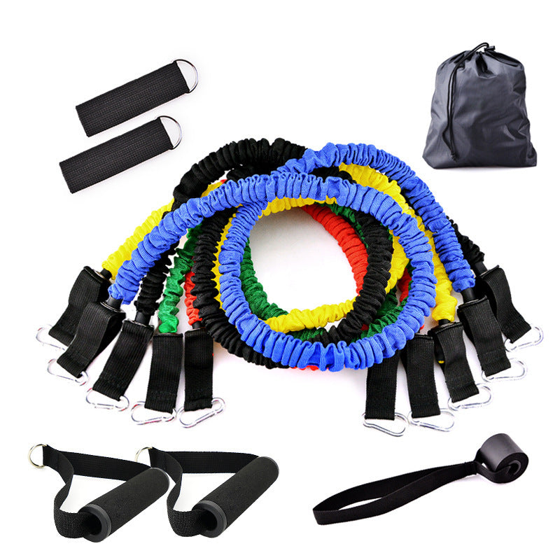 11pcs/Set Pull Rope, Portable Fitness Equipment, Ankle Strap, Chest Expander