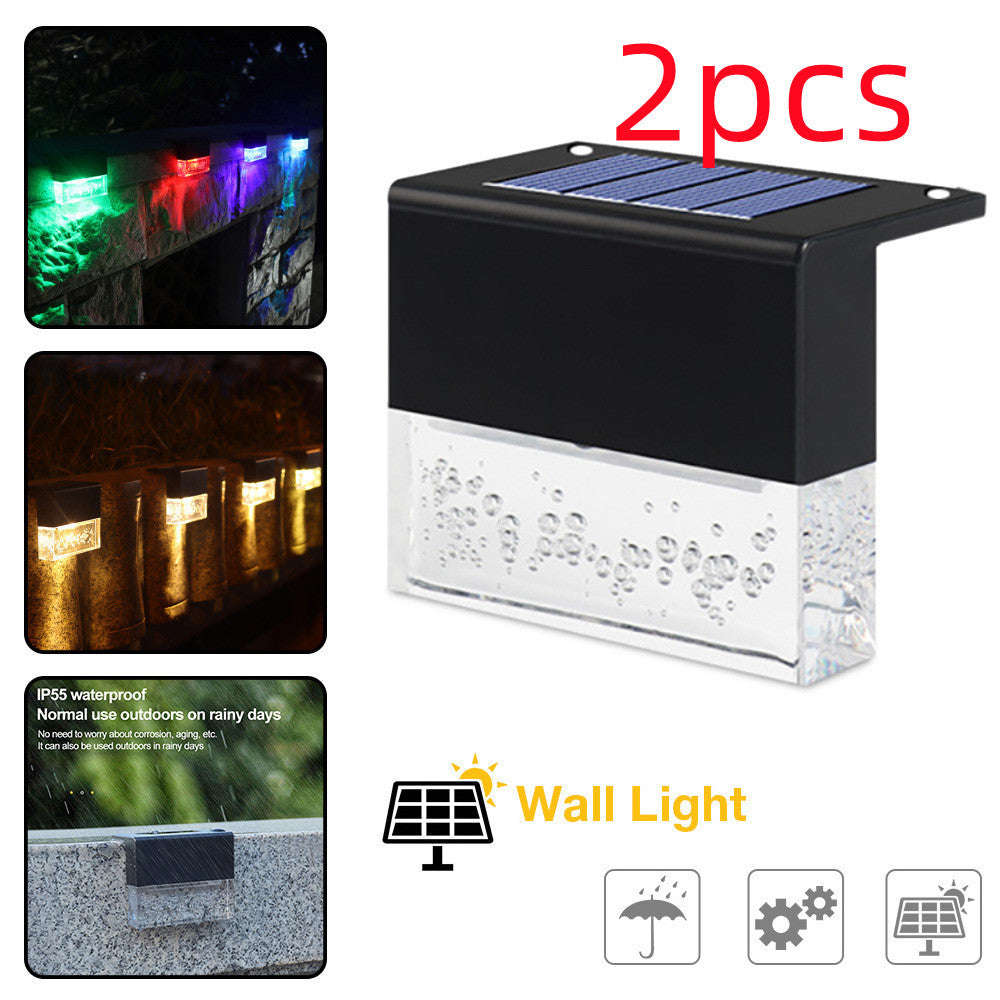 Solar RGB Waterproof LED Lights Outdoor Garden Light Deck Lamp