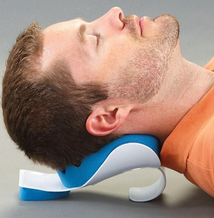 Neck Support Pillow Relaxer Shoulder Chiropractic Traction Stretcher Device