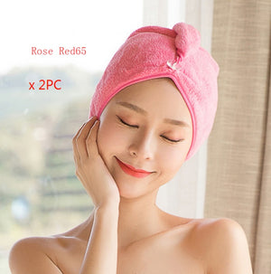 Quickly Dry Hair Hat Super Absorbent Soft Cute Hair Towel