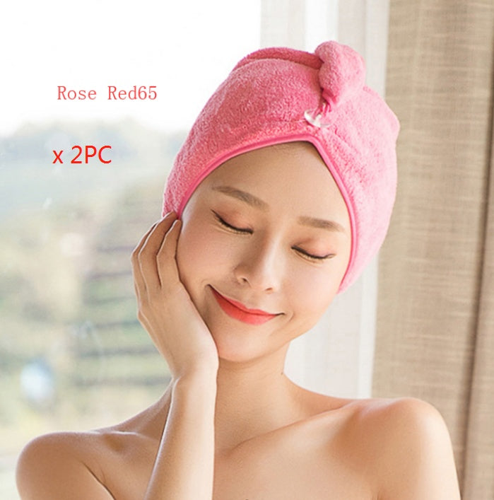 Quickly Dry Hair Hat Super Absorbent Soft Cute Hair Towel