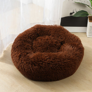 Dog/Cat Bed Donut Big Large Round Basket Plush Beds for Dogs/Cats