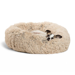 Dog/Cat Bed Donut Big Large Round Basket Plush Beds for Dogs/Cats