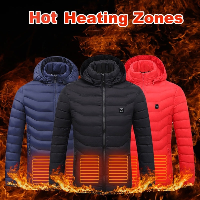 Heated USB Electric Jacket Coat