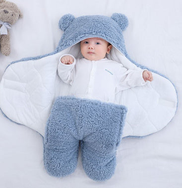 Thickened Anti-Shock Out Baby Hooded Romper