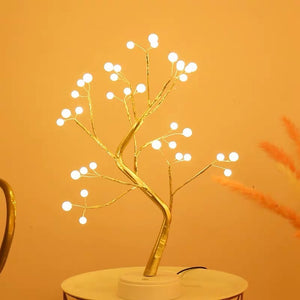 Mini Christmas Tree Copper Wire Garland Lamp Led Night light