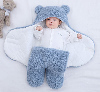 Thickened Anti-Shock Out Baby Hooded Romper