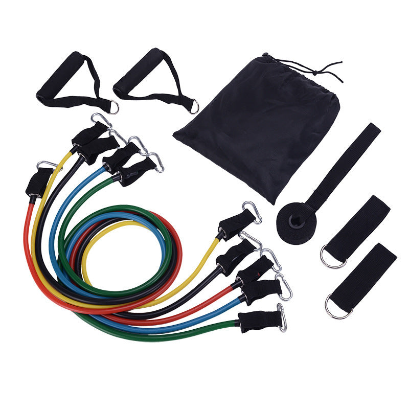 11pcs/Set Pull Rope, Portable Fitness Equipment, Ankle Strap, Chest Expander