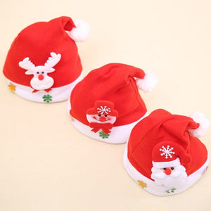 Christmas Hats New Year Santa Claus Snowman Elk Cap For Kindergarten