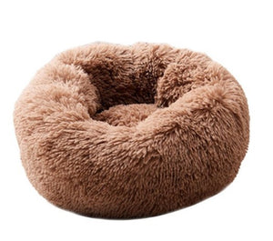 Dog/Cat Bed Donut Big Large Round Basket Plush Beds for Dogs/Cats