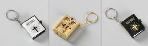 Mini HOLY Bible Keychain Religious Christian Jesus Cross Key Chain