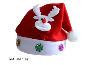 Christmas Hats New Year Santa Claus Snowman Elk Cap For Kindergarten