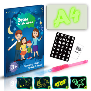 LCD Writing Drawing Pad Educational Drawing Toy with Light Effects Sketchpad