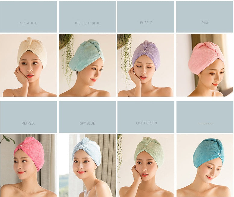 Quickly Dry Hair Hat Super Absorbent Soft Cute Hair Towel