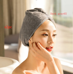 Quickly Dry Hair Hat Super Absorbent Soft Cute Hair Towel