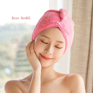 Quickly Dry Hair Hat Super Absorbent Soft Cute Hair Towel