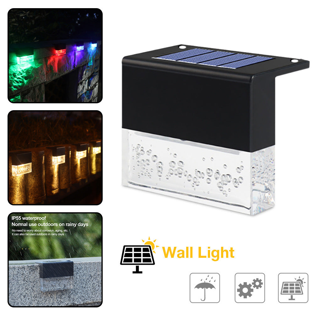 Solar RGB Waterproof LED Lights Outdoor Garden Light Deck Lamp