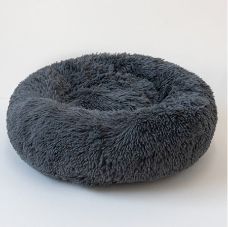 Dog/Cat Bed Donut Big Large Round Basket Plush Beds for Dogs/Cats