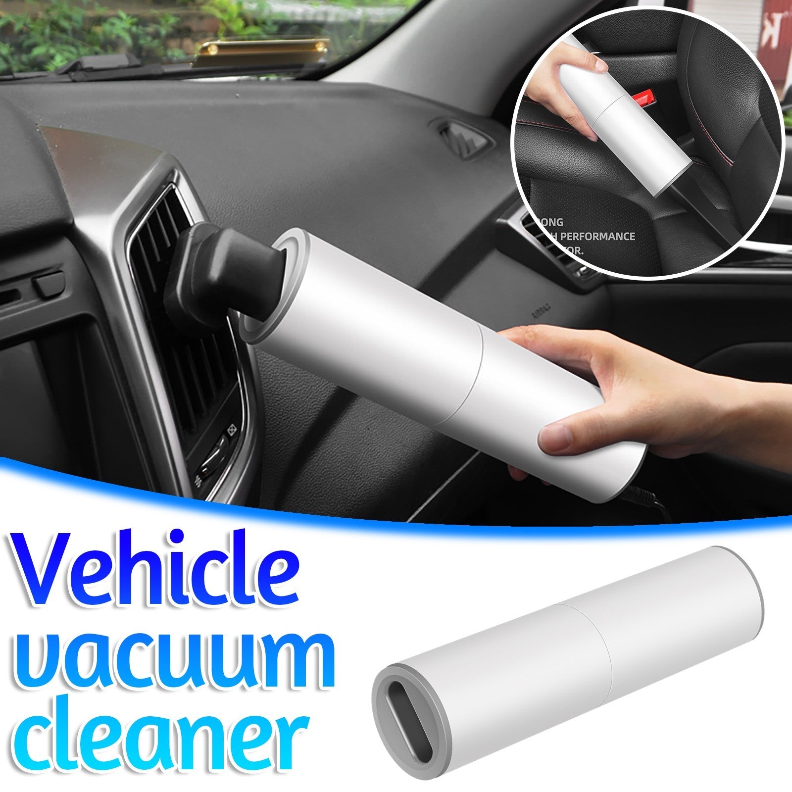 Portable Handheld Vacuum Cleaner 120W High Power Wet and Dry Suction