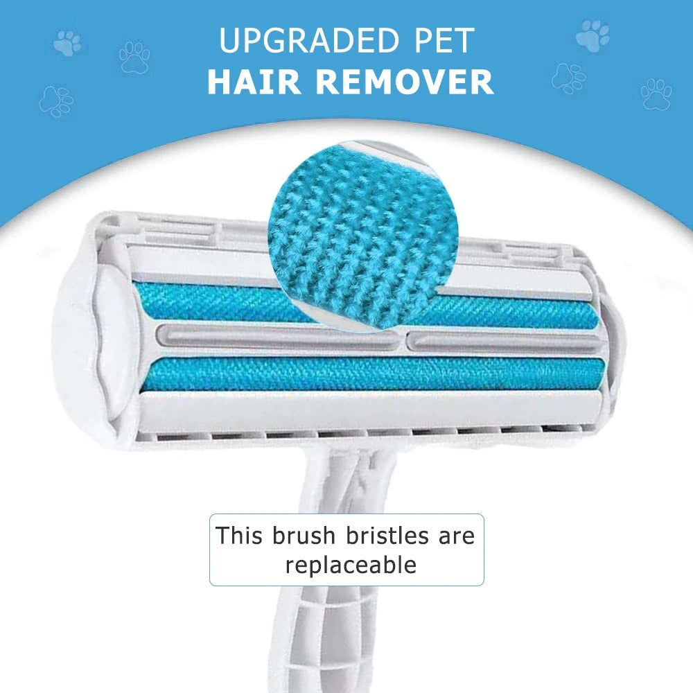 Pet Hair Roller Remover Lint Brush 2-Way Dog Cat Comb Tool