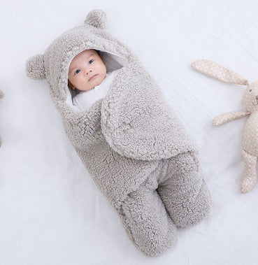 Thickened Anti-Shock Out Baby Hooded Romper