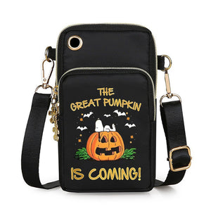 Halloween Pumpkin Pattern Handbag Crossbody Shoulder Wallet